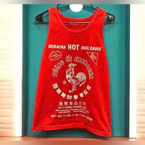 Red Sriracha Tank Top MEDIUM
